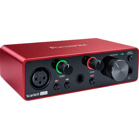 scarlet solo|Focusrite Scarlett Solo 3rd Gen USB Audio Interface for Guitarists ...